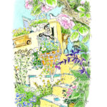 172 繍花の庭　バラの階段