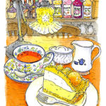 マロンケーキと秋の紅茶
